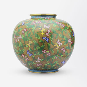 Chinese Cloisonne Vase with Mythical Bird