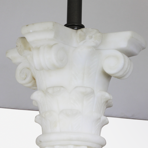 Italian Neoclassical Marble Lamp