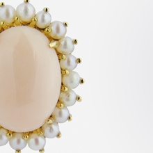 Load image into Gallery viewer, An 18kt Yellow Gold, Coral and Pearl Suite
