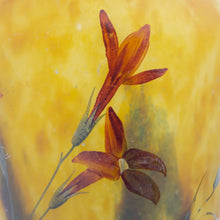 Load image into Gallery viewer, French Art Nouveau Glass Vase Attributed to Daum, Signed Mado Nancy