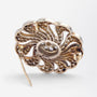Art Deco, Diamond Flower Brooch Pin