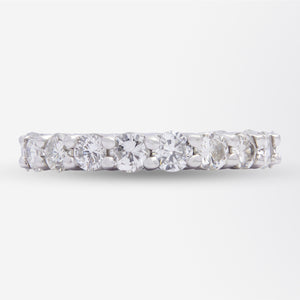 Eternity Band in 18kt White Gold & 2.50ct of Diamonds