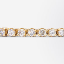 Load image into Gallery viewer, 18kt Yellow Gold &amp; 2.95 Ct Diamond &#39;Tennis Bracelet&#39;