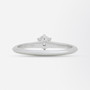 Platinum and Solitaire Diamond Ring by Tiffany and Company