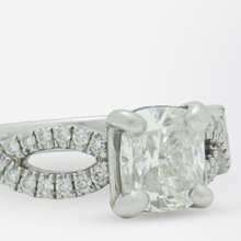Load image into Gallery viewer, Platinum and Diamond Engagement Ring and Wedder