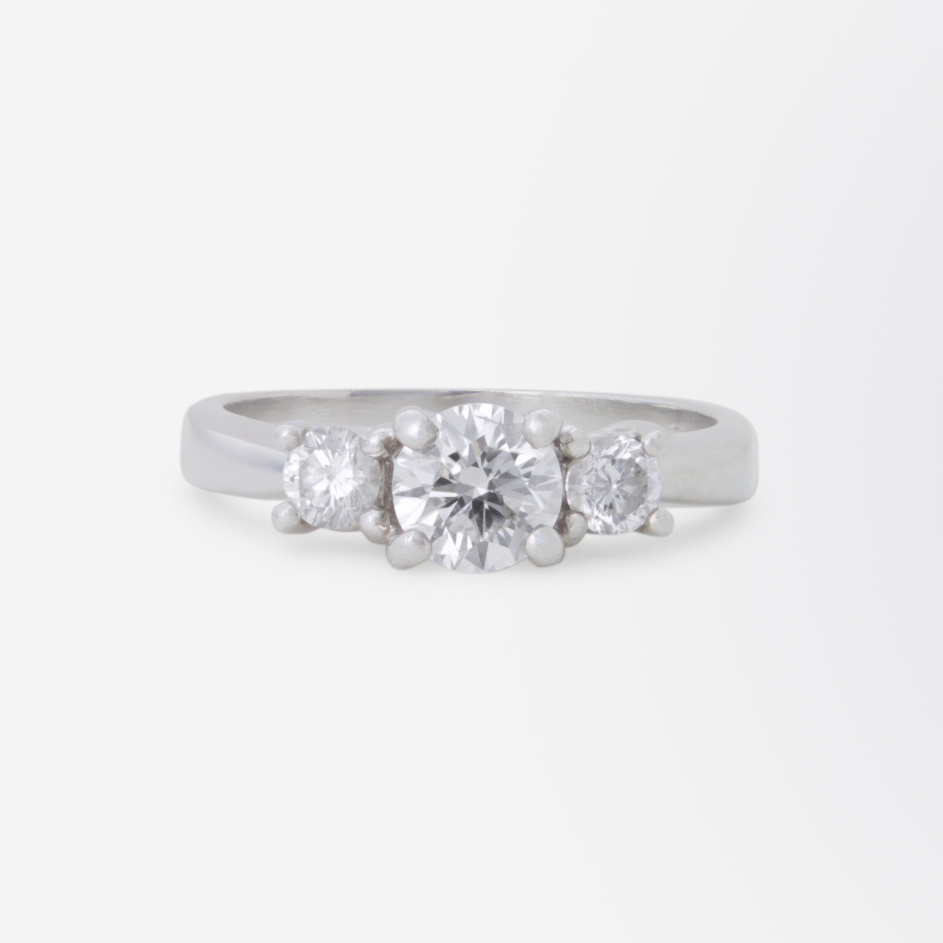 Bague Trinity en platine et diamants