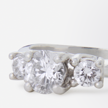 Load image into Gallery viewer, Platinum and Diamond Trinity Ring