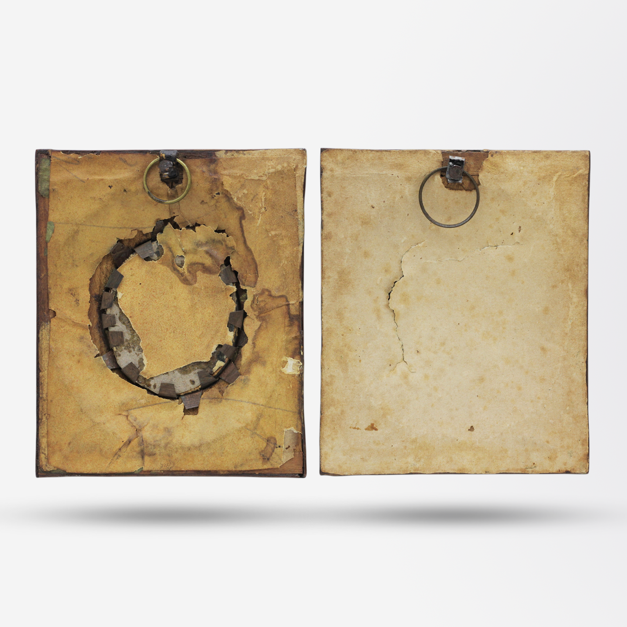 Pair of Cropped Miniature Portraits Circa 1800