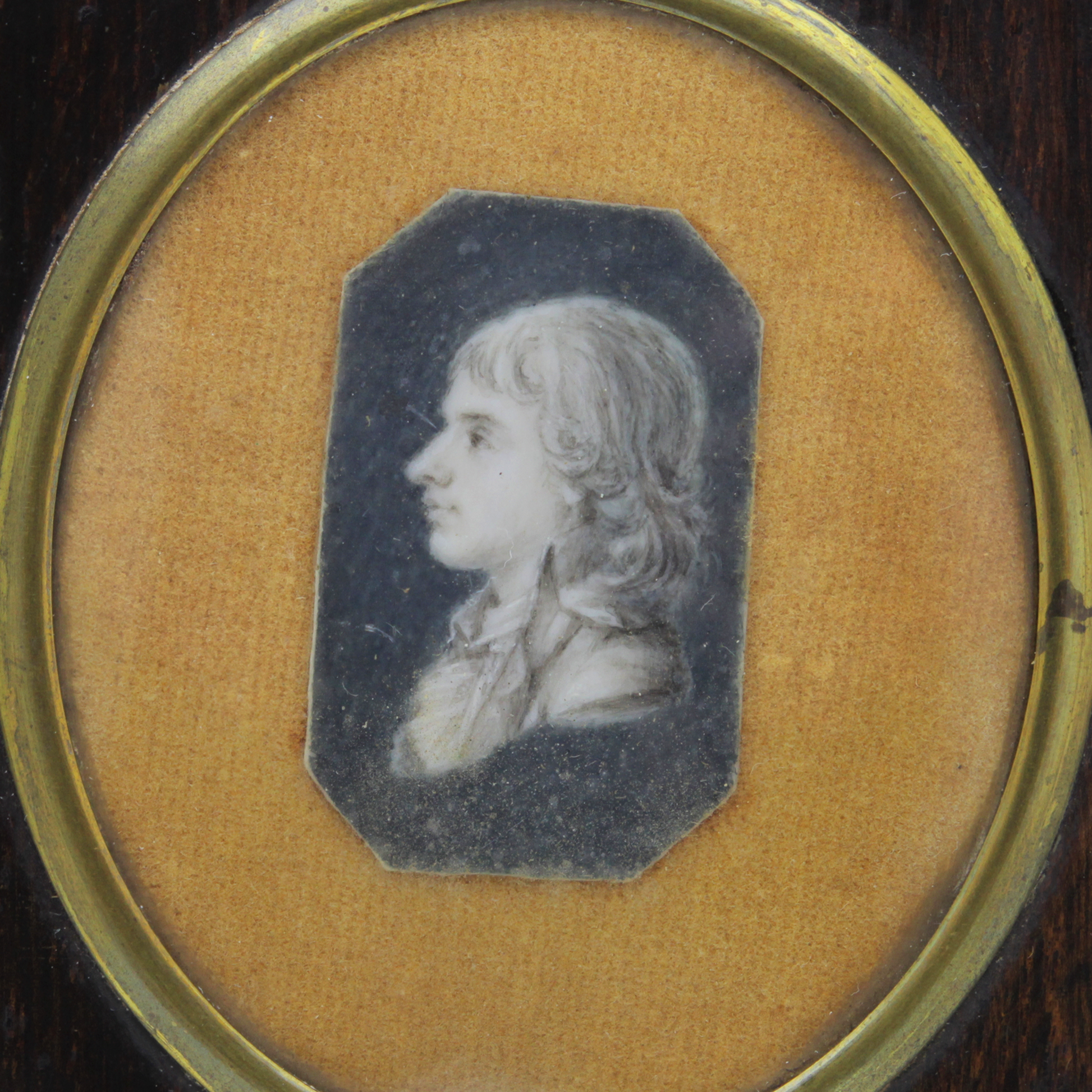 Pair of Cropped Miniature Portraits Circa 1800