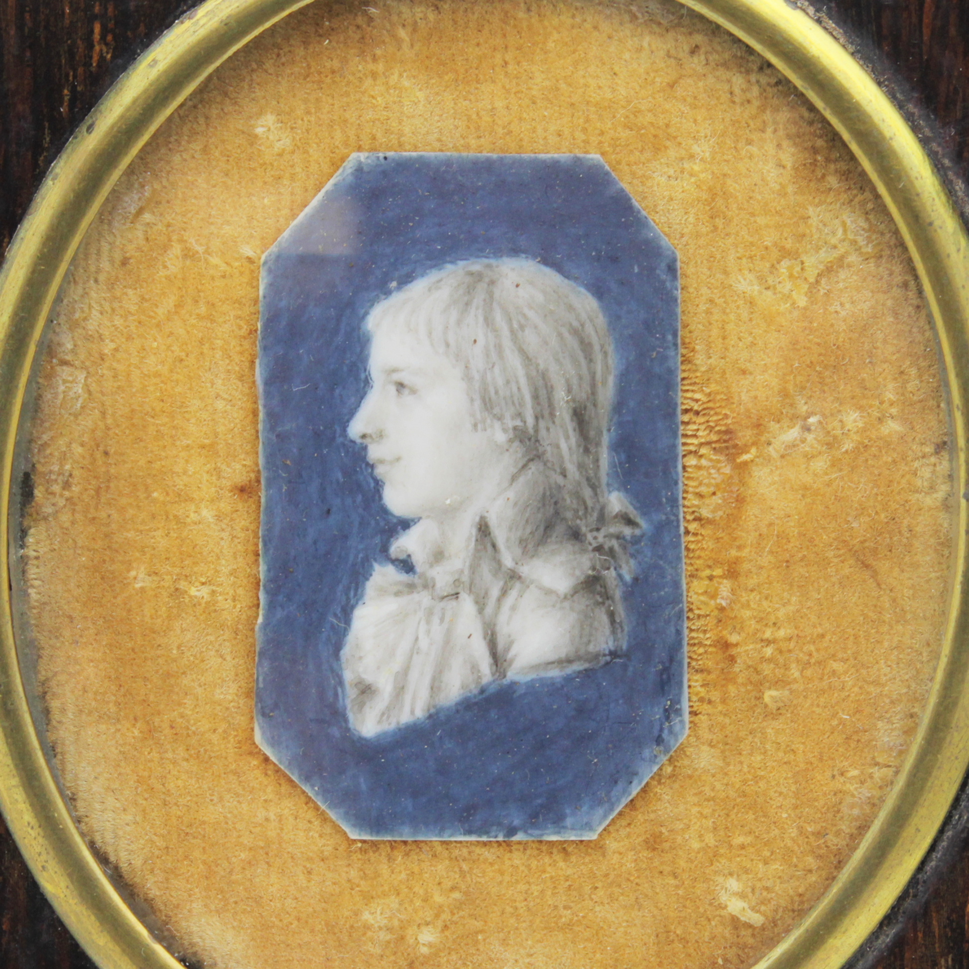 Pair of Cropped Miniature Portraits Circa 1800