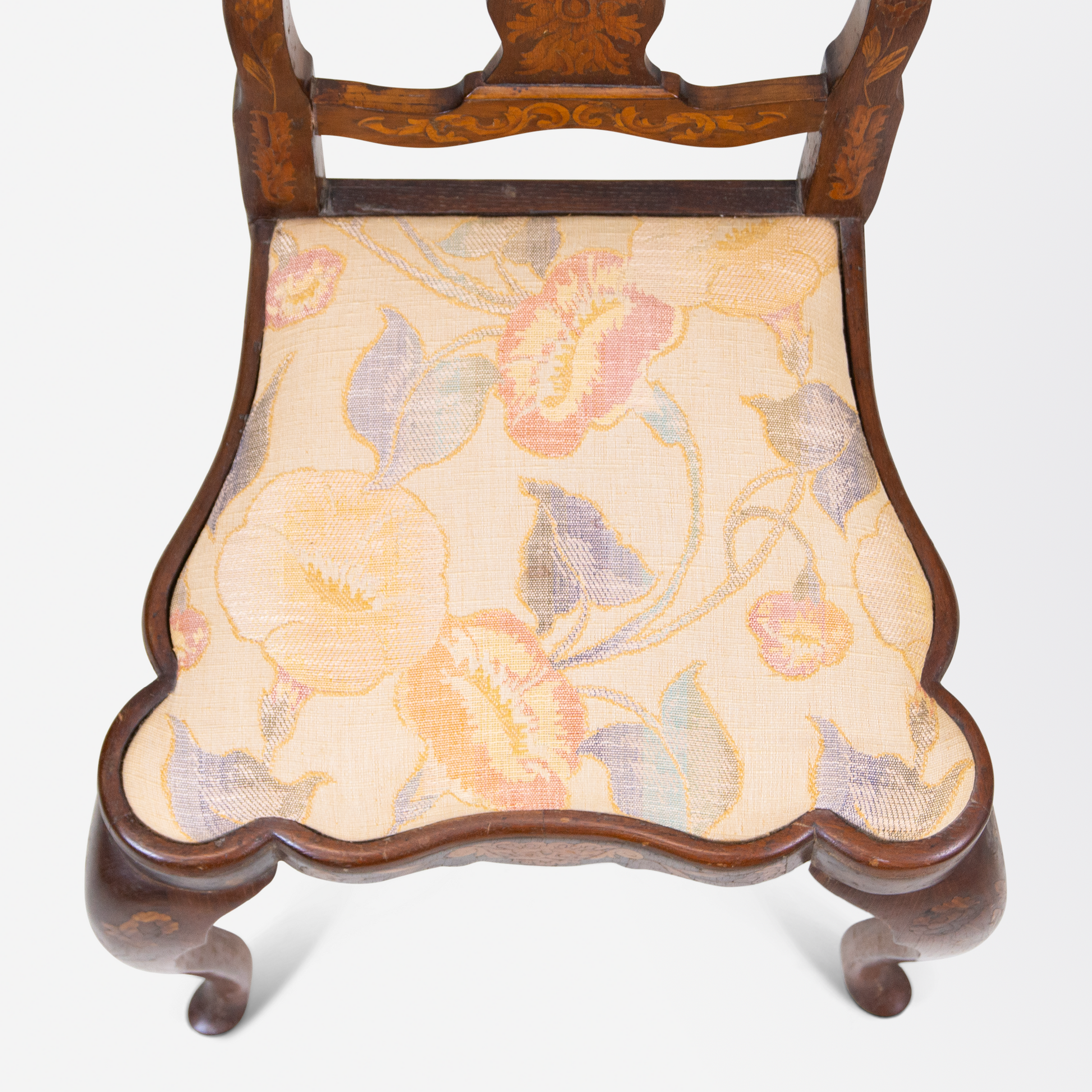 Paire de chaises marquetées hollandaises