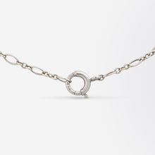 Load image into Gallery viewer, Edwardian, Platinum &amp; Old European Cut Diamond Lavalier Necklace