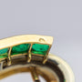 French Art Deco Emerald & Diamond Dress Clip Pair, Possibly by Boucheron