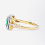 Art Deco Emerald & Diamond 'Toi et Moi' Ring