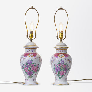 Pair of Late 19th Century Lamps Attributed to Samson & Cie