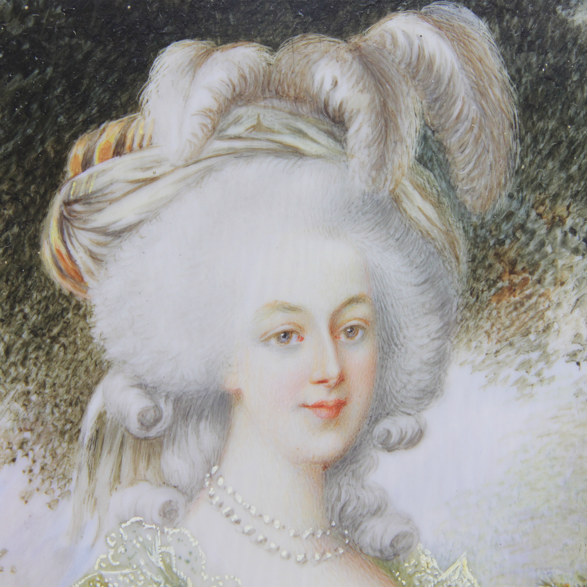 Portrait of Marie Antionette in Ormolu Frame After Le Brun