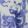 Blue and White Qing Dynasty Brush Pot