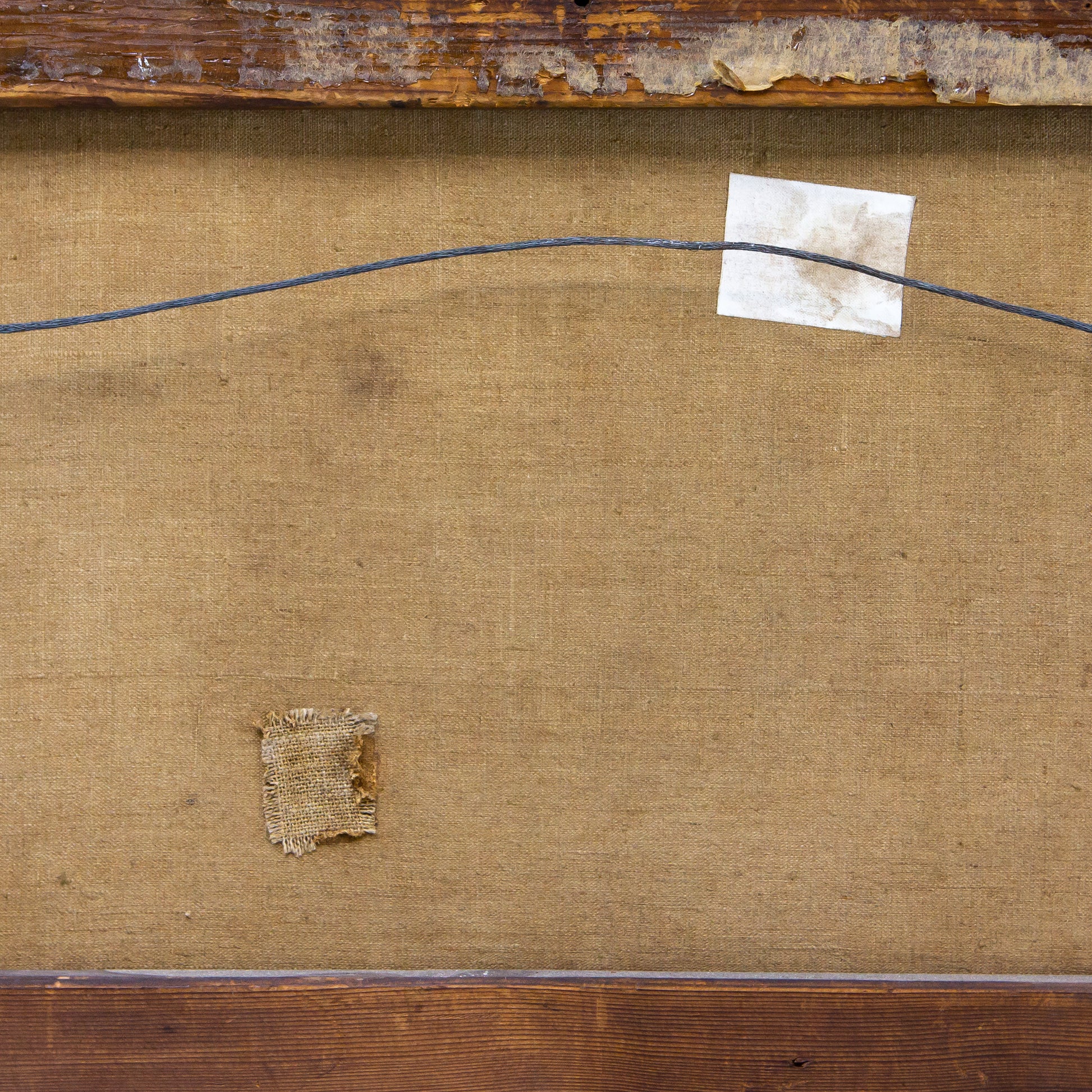 Portrait géorgien d'un gentilhomme dans son cadre doré à l'eau d'origine