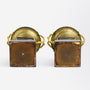 Pair of French, Bronze, Slate & Ormolu Tazza