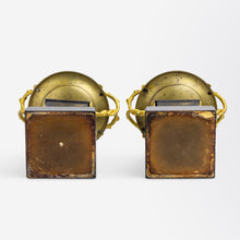 Load image into Gallery viewer, Pair of French, Bronze, Slate &amp; Ormolu Tazza