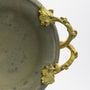 Pair of French, Bronze, Slate & Ormolu Tazza