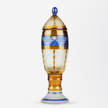 Load image into Gallery viewer, Bohemian Lidded Glass Cup