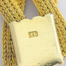 Load image into Gallery viewer, Mid Century, Woven 14kt Gold Mesh Bracelet