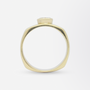 14kt Yellow Gold Square Shank Ring With Solitaire Diamond