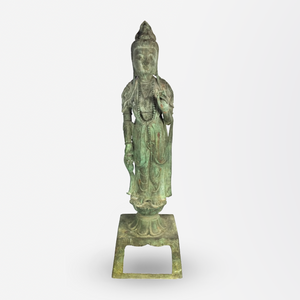 19th Century Bronze Guanyin Statue