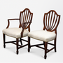 Set of 5 Hepplewhite Style Dining Chairs