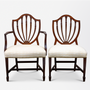 Set of 5 Hepplewhite Style Dining Chairs