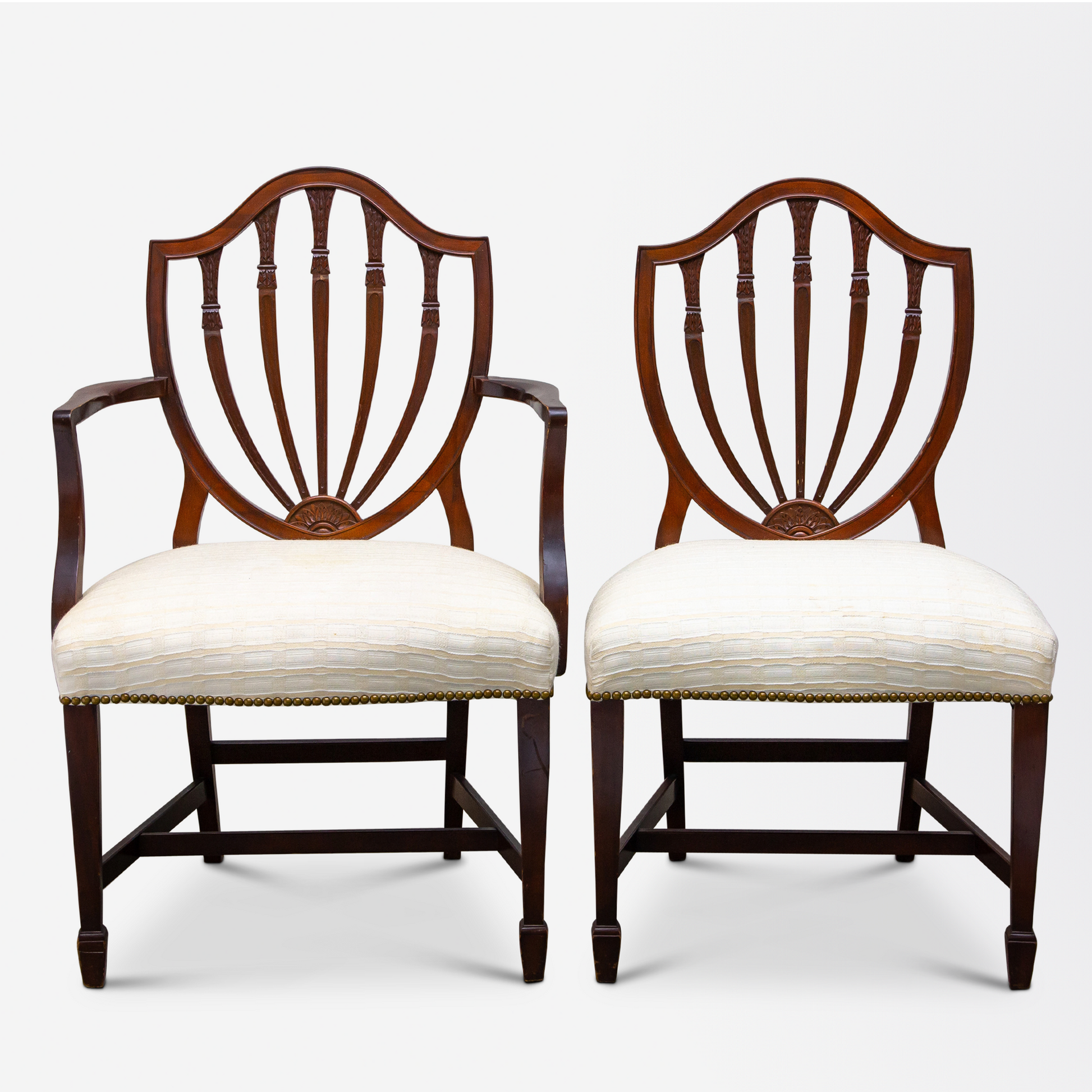 Set of 5 Hepplewhite Style Dining Chairs