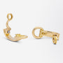 18kt Yellow Gold Hermes Paris Ear Clips