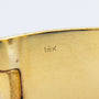 Heavy, 18kt Yellow Gold, Hinged Oval Bangle
