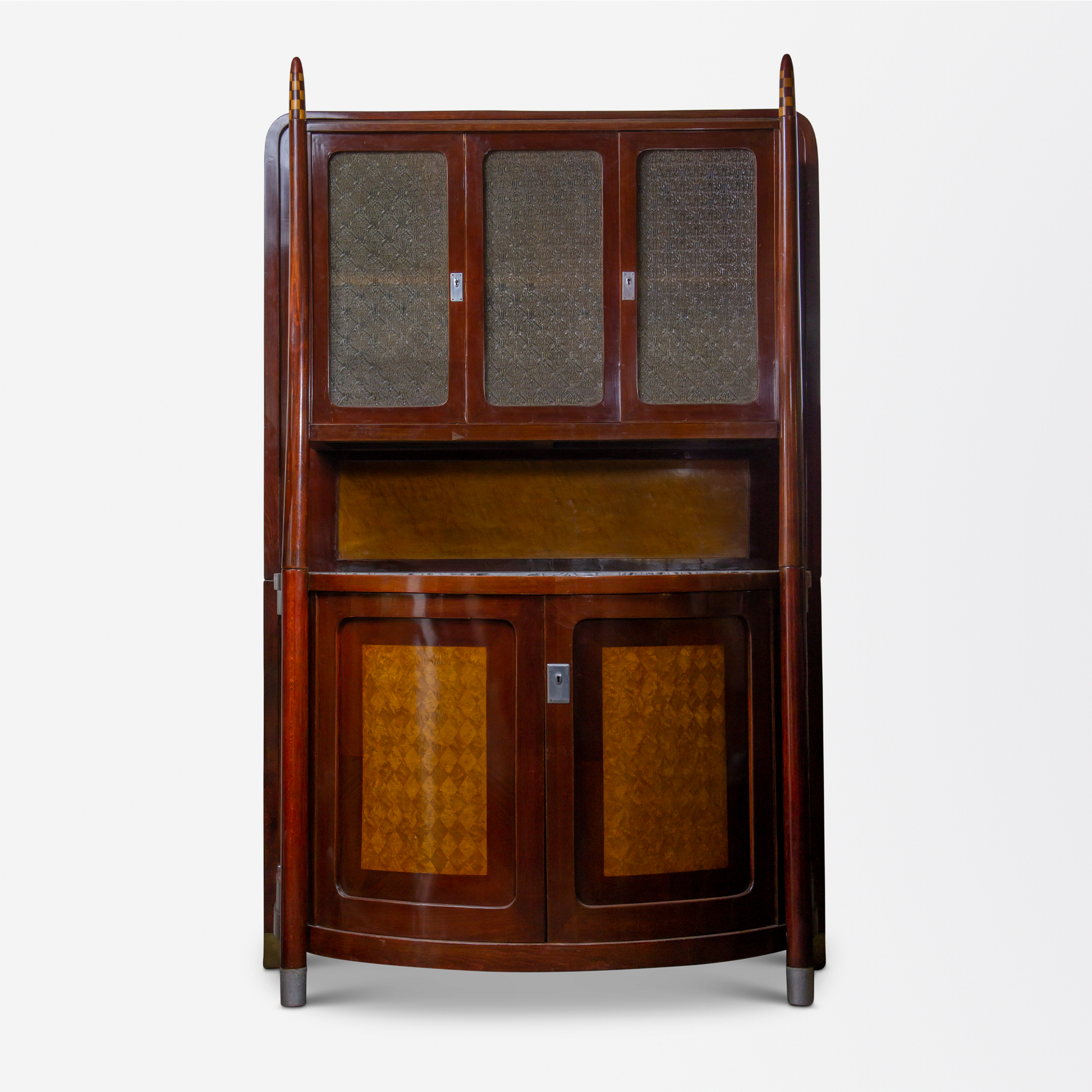Grand Demilune Buffet by Josef Hoffmann, Executed by J & J Kohn