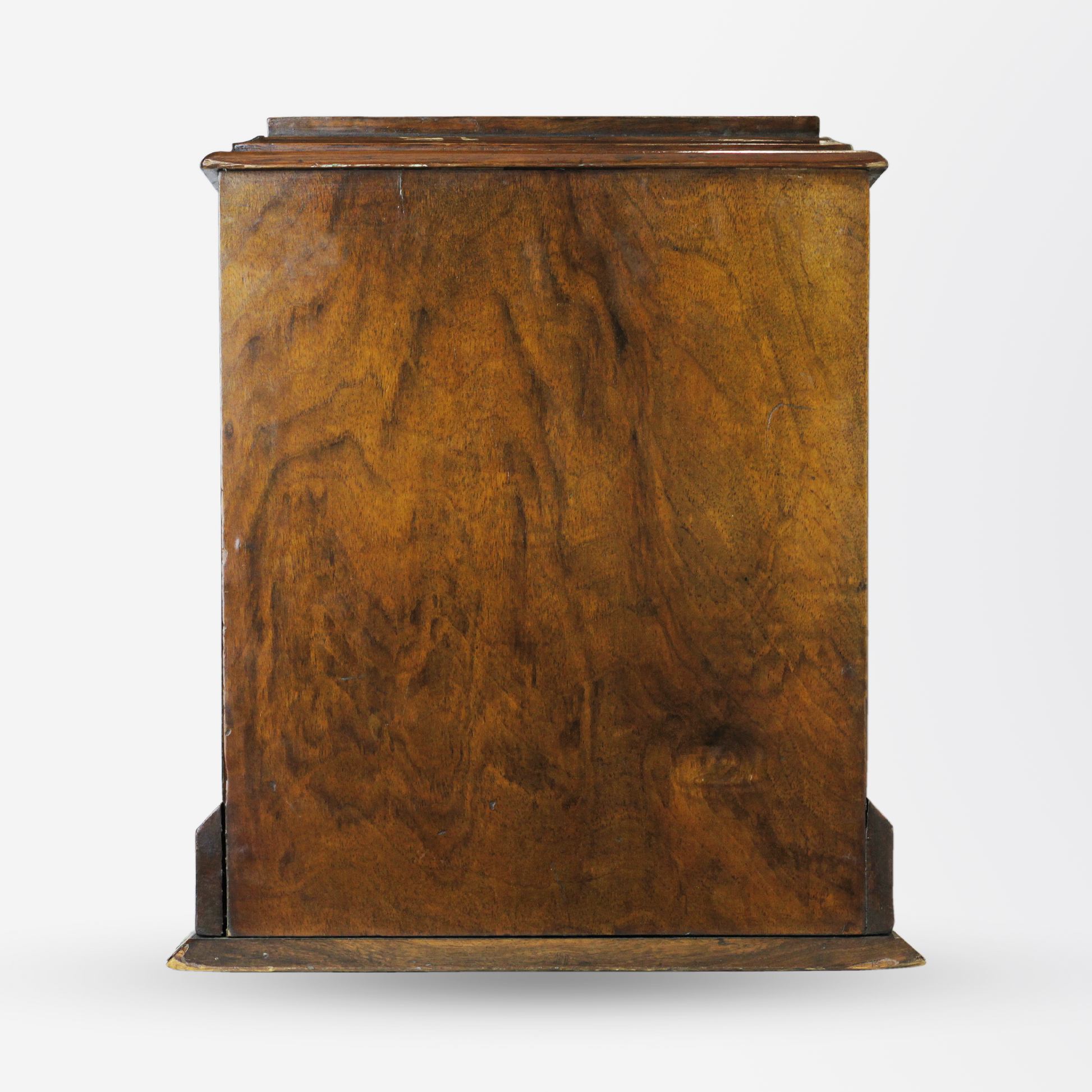 Cave à cigares anglaise en noyer du XIXe siècle