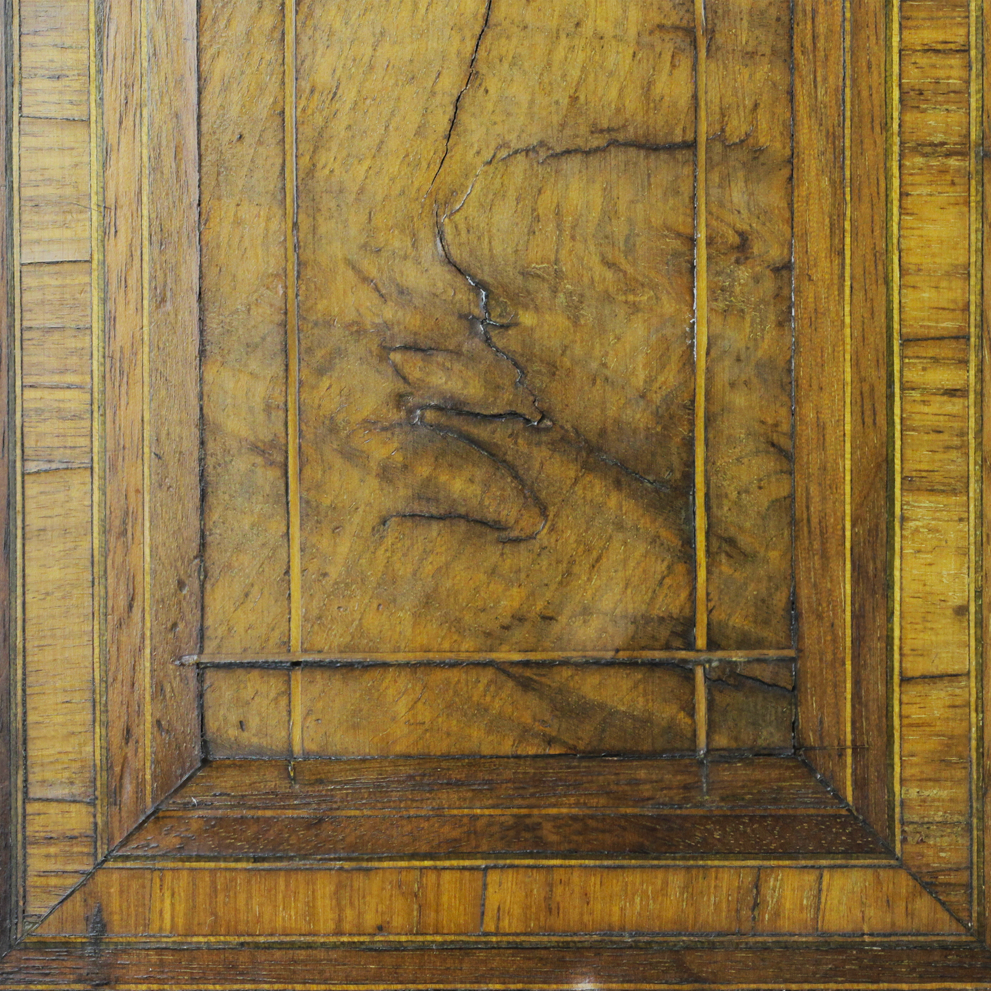 Cave à cigares anglaise en noyer du XIXe siècle