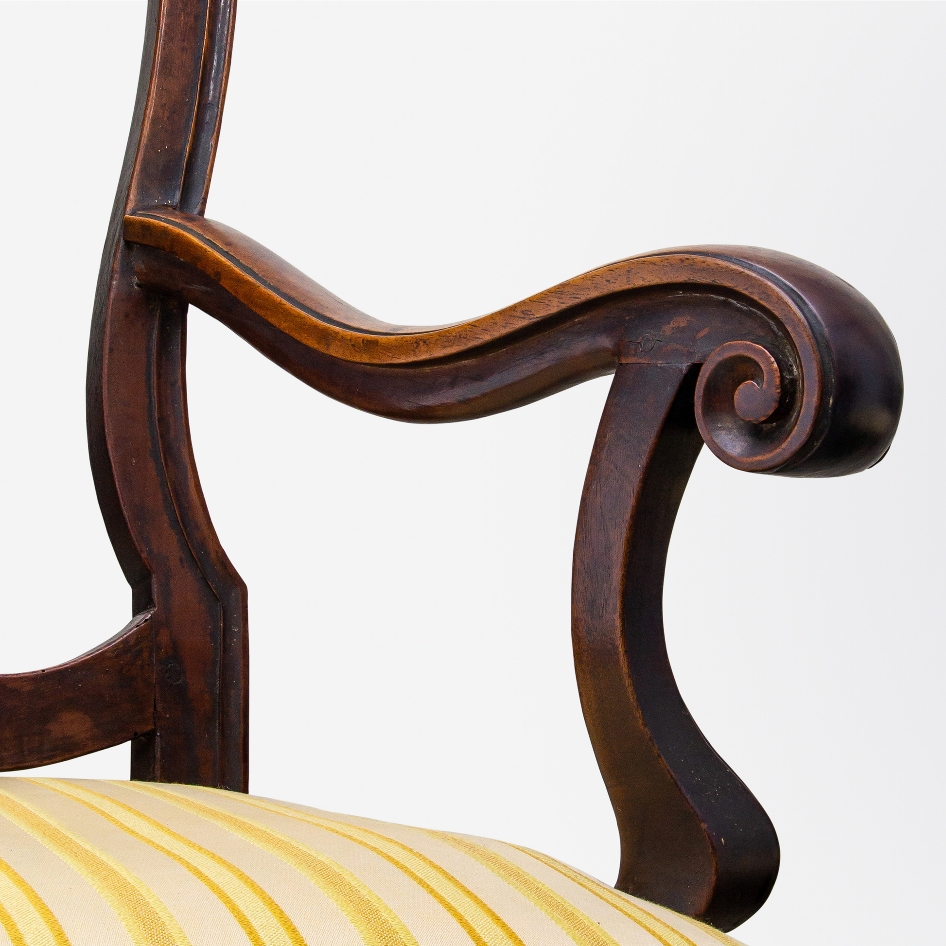 Set of 8 Carved Walnut Baroque Venetian Chairs