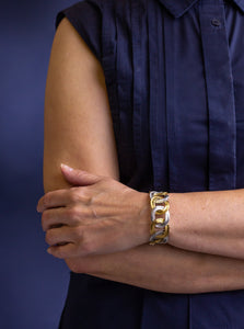Mario Buccellati Two Tone 18kt Gold Bracelet
