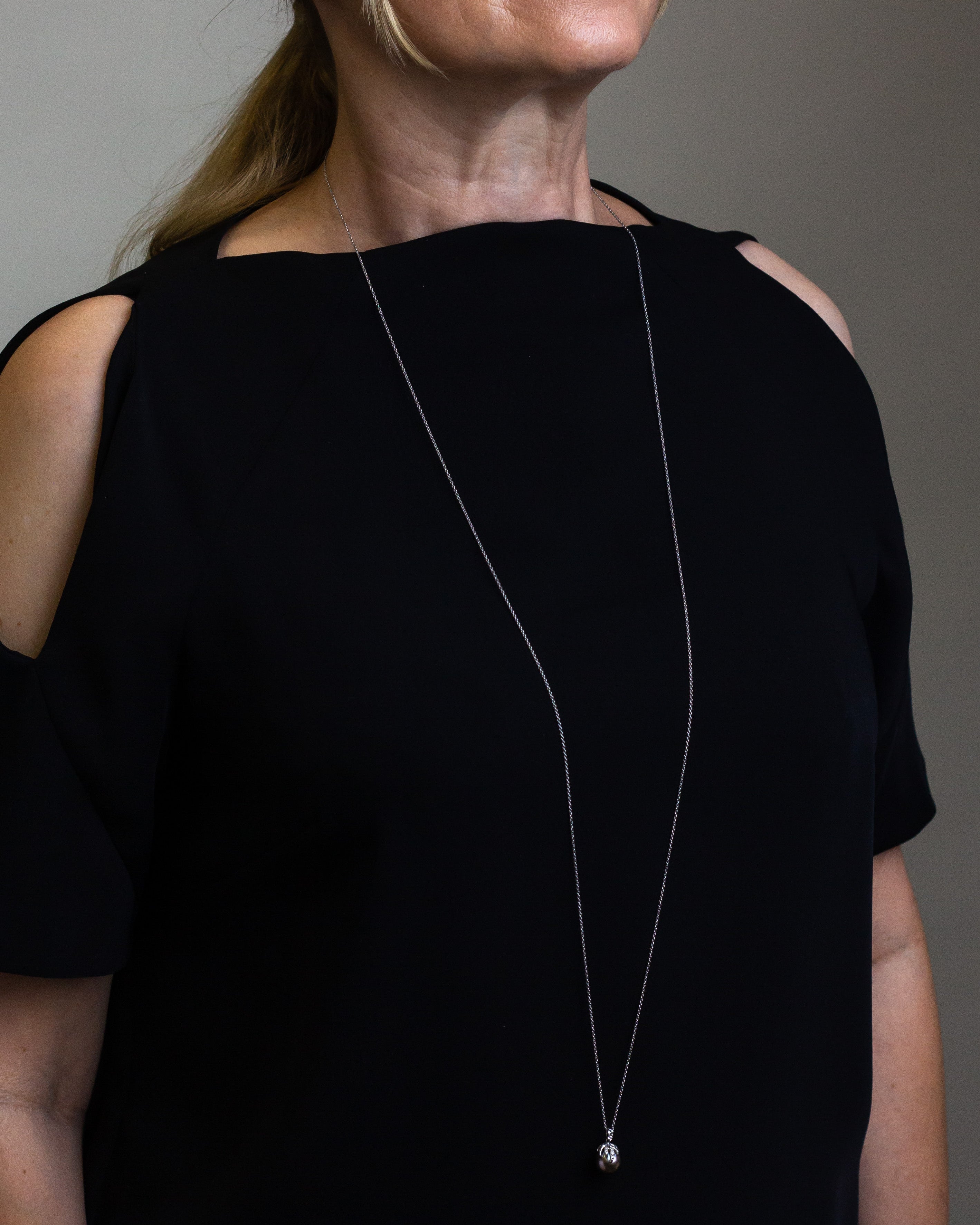 Tiffany & Co, Platinum 'Fireworks', Tahitian Pearl & Diamond Necklace