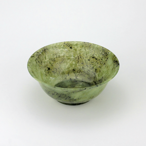 Carved Nephrite Jade Bowl - The Antique Guild