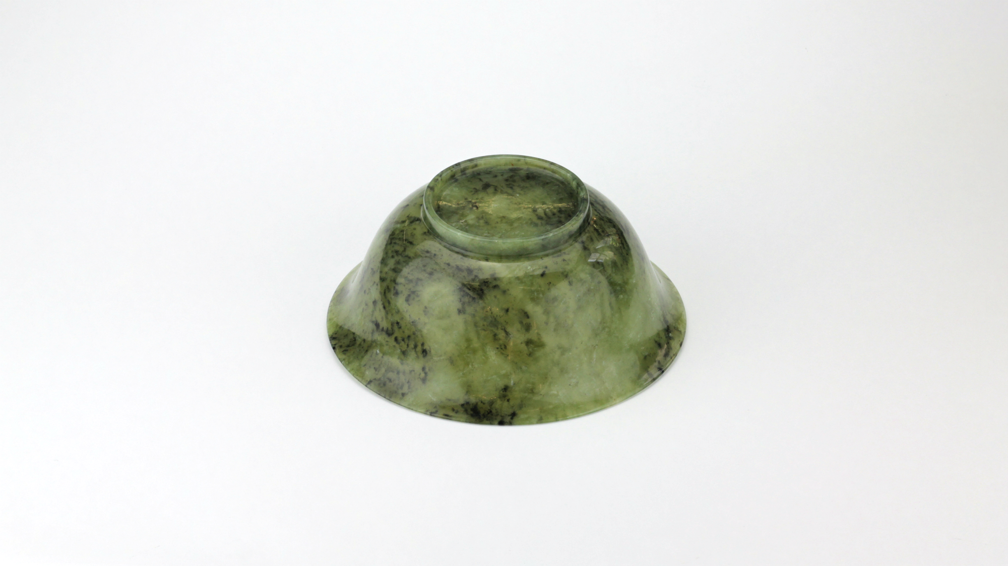 Carved Nephrite Jade Bowl - The Antique Guild