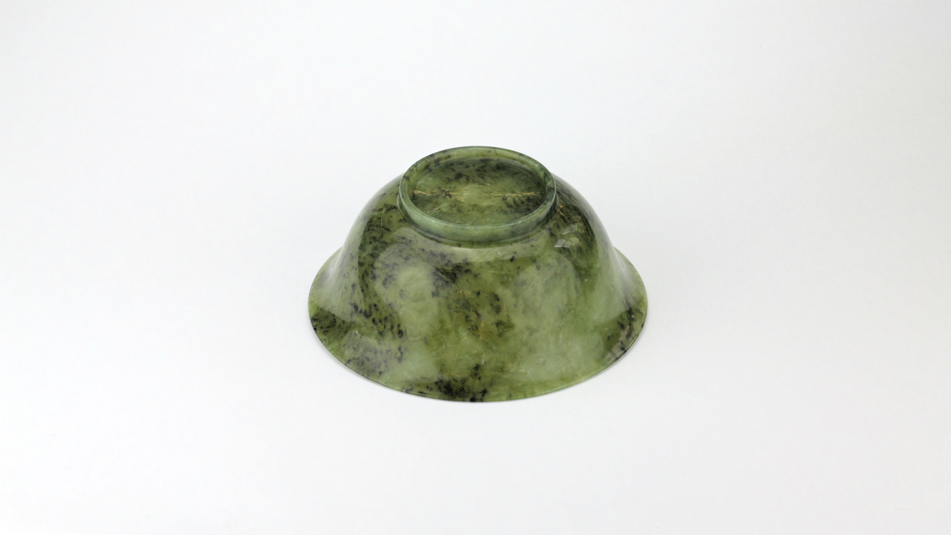 Carved Nephrite Jade Bowl - The Antique Guild