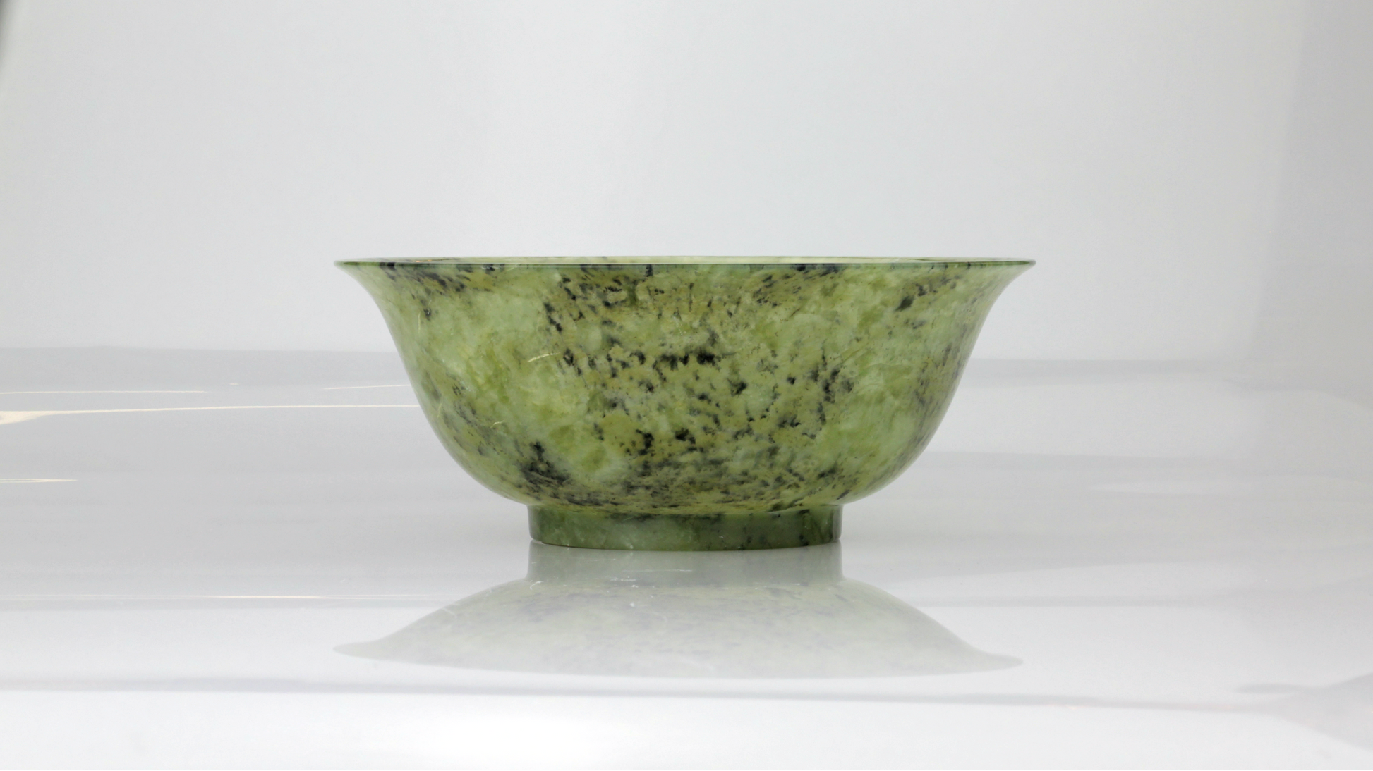 Carved Nephrite Jade Bowl - The Antique Guild