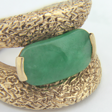 Load image into Gallery viewer, 14k Yellow Gold and Jade Ring - The Antique Guild