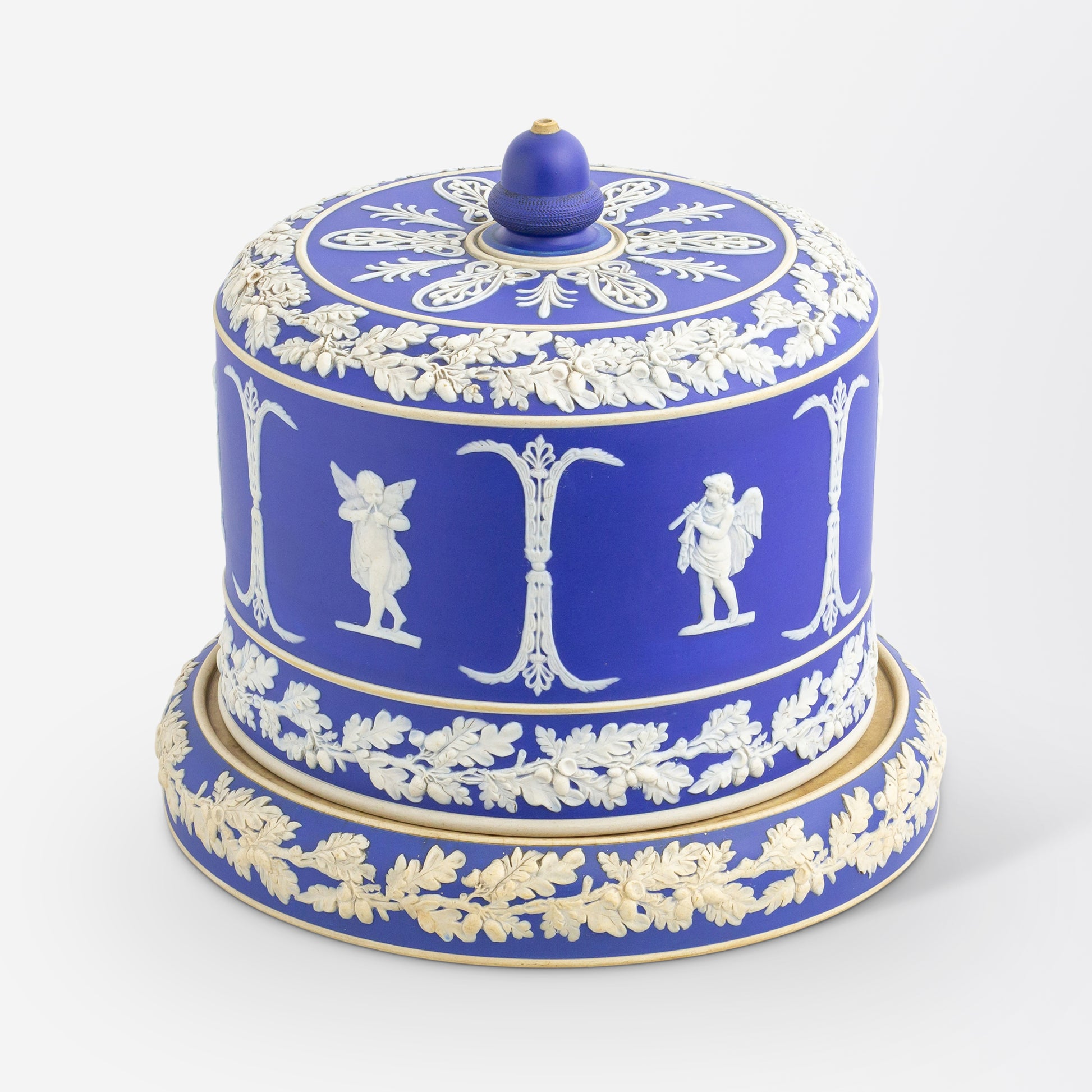 Jasperware Stilton Dome Attributed to Wedgwood