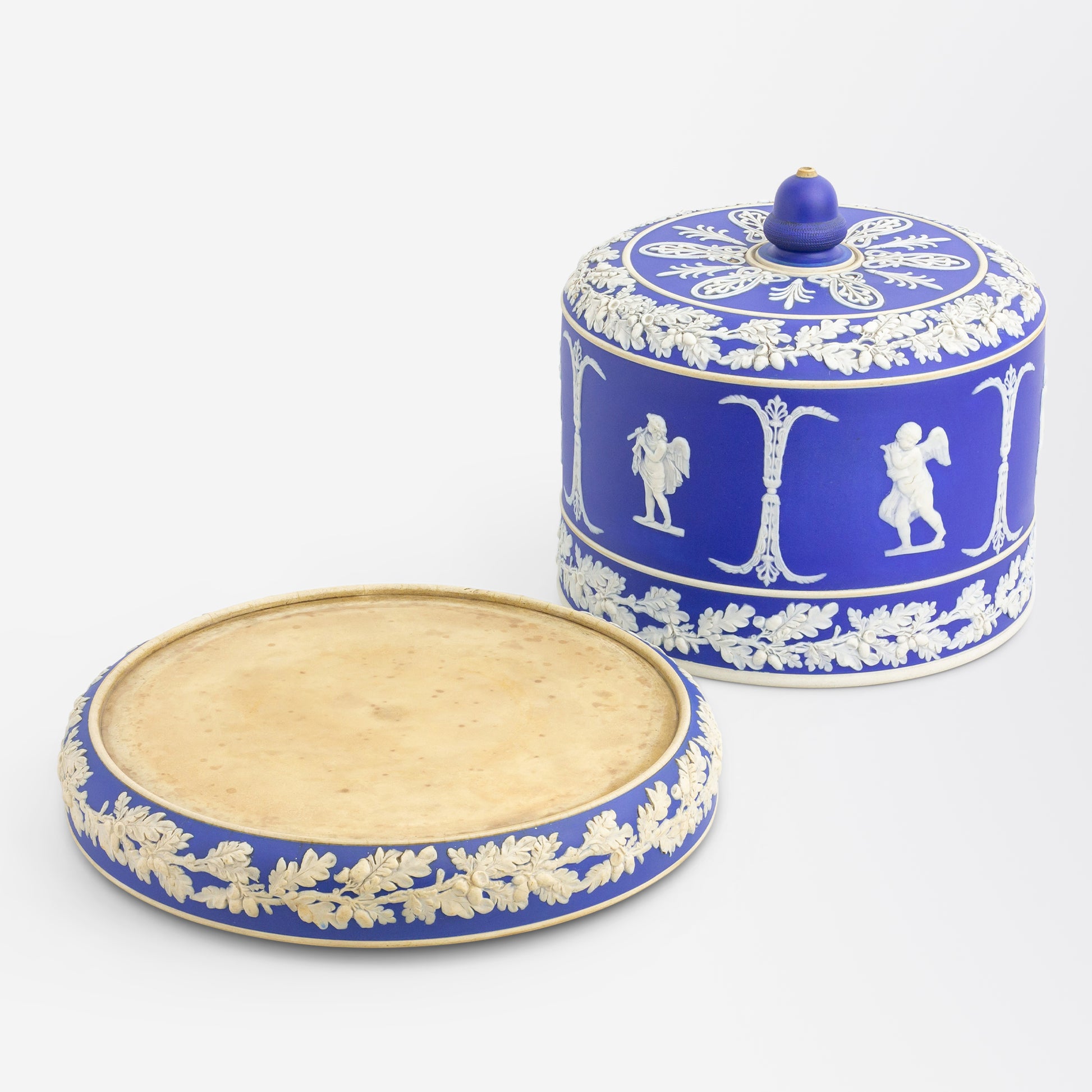 Jasperware Stilton Dome Attributed to Wedgwood