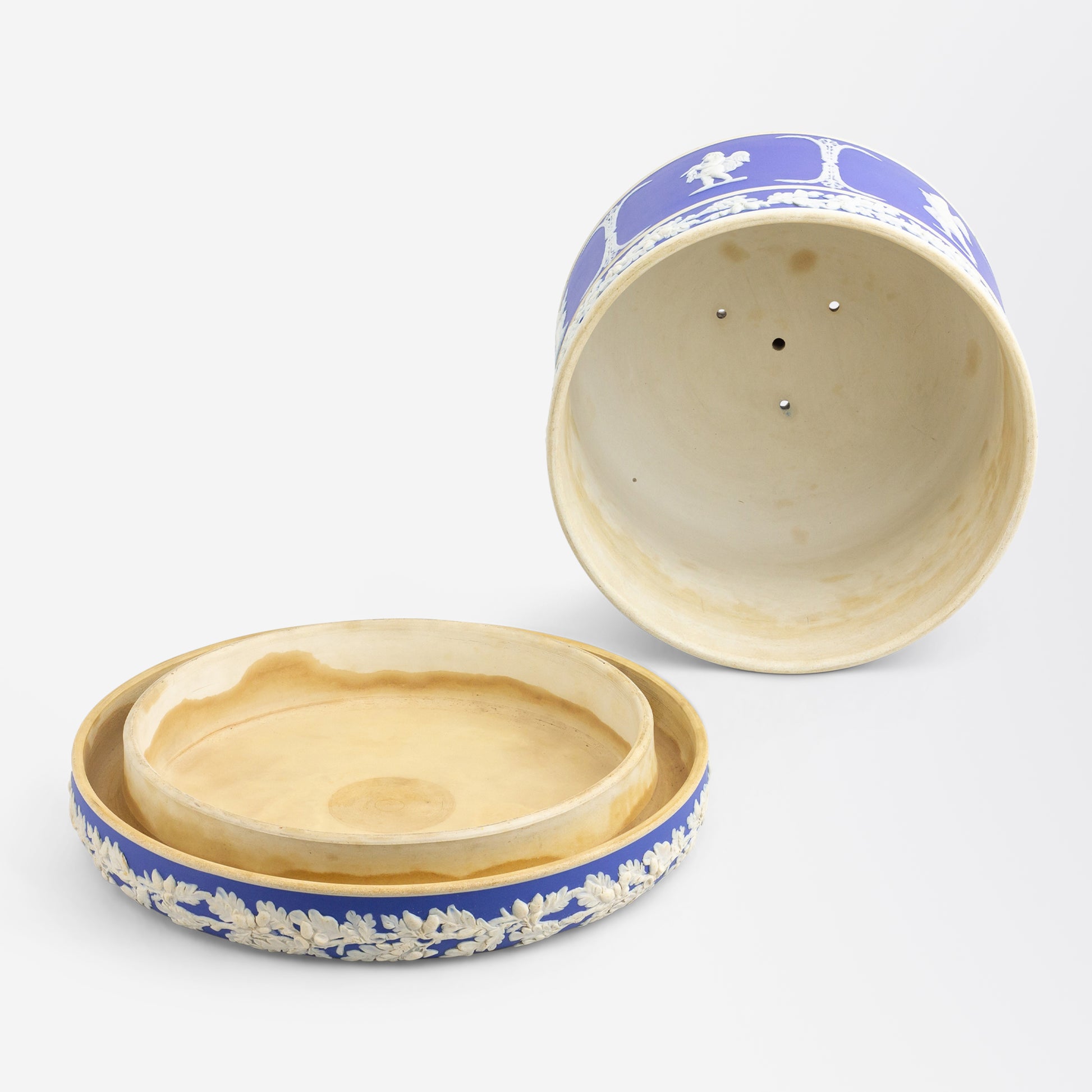 Jasperware Stilton Dome Attributed to Wedgwood