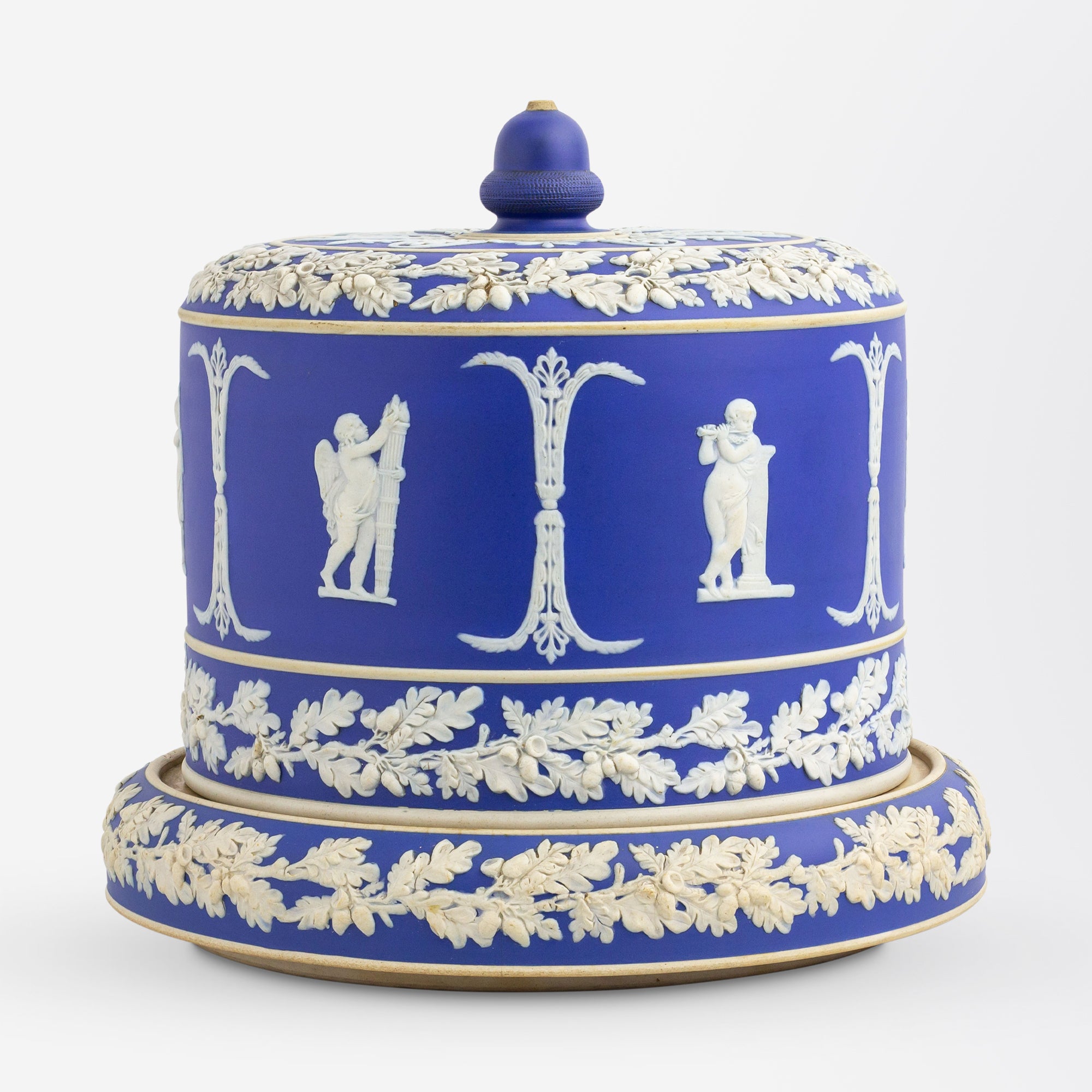 Jasperware Stilton Dome Attributed to Wedgwood