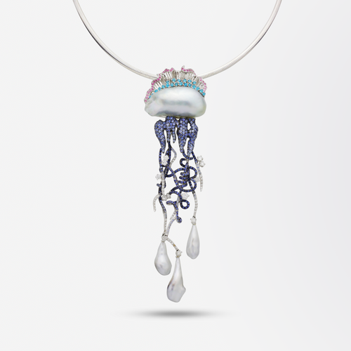 ‘Jellyfish’ Brooch Necklace by Alessio Boschi for Autore